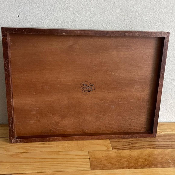 Vintage Crossstitch Decorative Tray - Picture 6 of 8